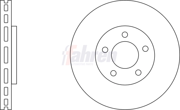 Fahren féktárcsa - FBD6239 - TothCarparts