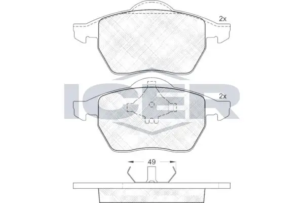 ANDEL fékbetétkészlet, tárcsafék - 181139 - TothCarparts