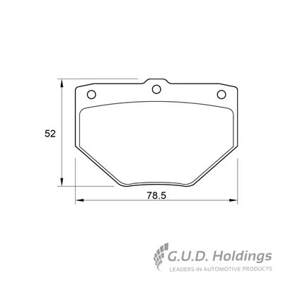 Safeline fékbetétkészlet, tárcsafék - D3447 - TothCarparts
