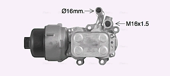 AVA Clever Choice Olajhűtő, motorolaj - CN3307H - TothCarparts