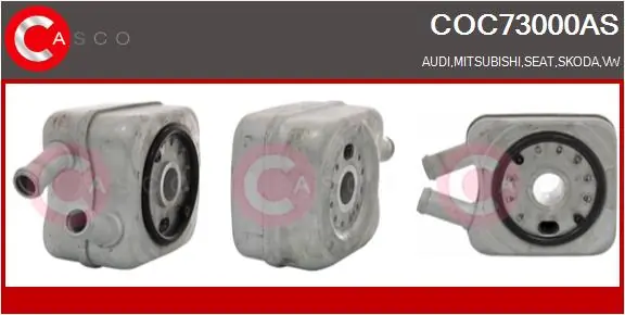 CASCO Olajhűtő, motorolaj - COC73000AS - TothCarparts