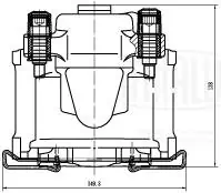 TRIALLI féknyereg - CF 202502 - TothCarparts