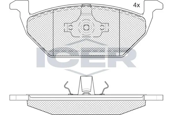ANDEL fékbetétkészlet, tárcsafék - 181184 - TothCarparts