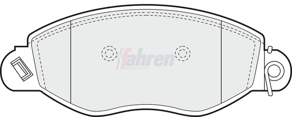 Fahren fékbetétkészlet, tárcsafék - FBP3051 - TothCarparts