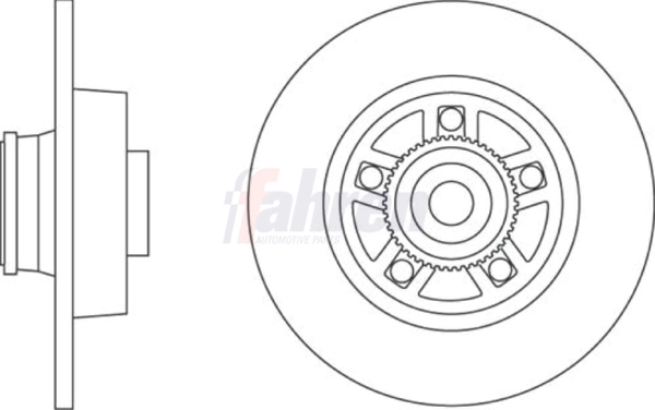 Fahren féktárcsa - FBD6479 - TothCarparts