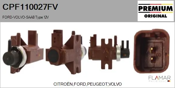 FLAMAR nyomásátalakító, kipufogógáz-vezérlés - CPF110027FV - TothCarparts