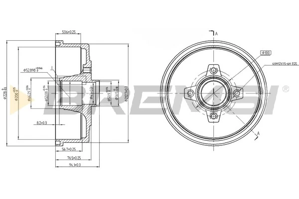 BREMSI fékdob - CR5601 - TothCarparts