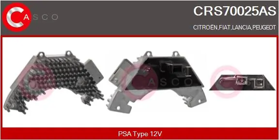 CASCO ellenállás, belső tér szellőzés - CRS70025AS - TothCarparts