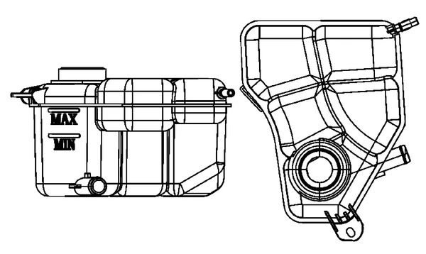 MAHLE kiegyenlítőtartály, hűtőfolyadék - CRT 133 000S - TothCarparts
