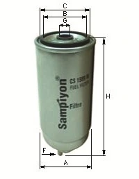 SAMPIYON FILTER Üzemanyagszűrő - CS 0207 M - TothCarparts