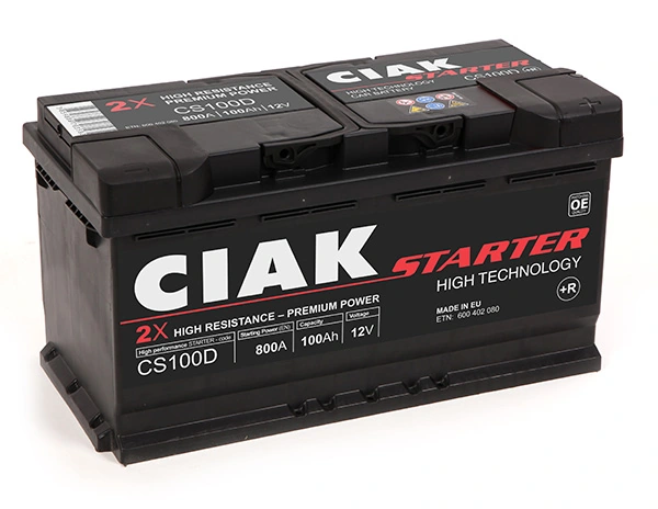 CIAK Starter Indító akkumulátor - CS100D - TothCarparts