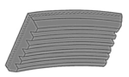MGA hosszbordás szíj - CS40780 - TothCarparts