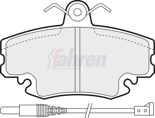 Fahren fékbetétkészlet, tárcsafék - FBP3000 - TothCarparts