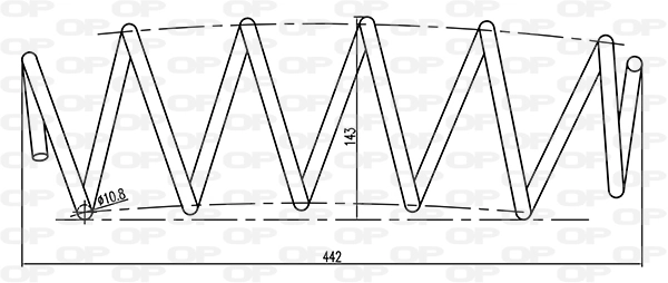 OPEN PARTS futómű rugó - CSR9030.00 - TothCarparts