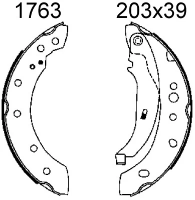 ANDEL fékpofakészlet - A6486 - TothCarparts