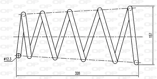 OPEN PARTS futómű rugó - CSR9050.00 - TothCarparts
