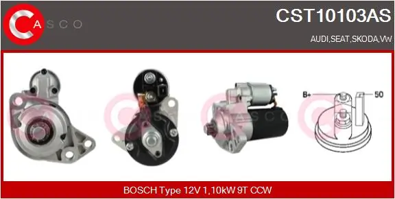 CASCO önindító - CST10103AS - TothCarparts