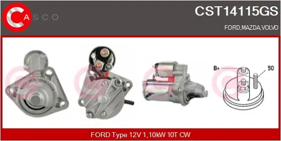 CASCO önindító - CST14115GS - TothCarparts
