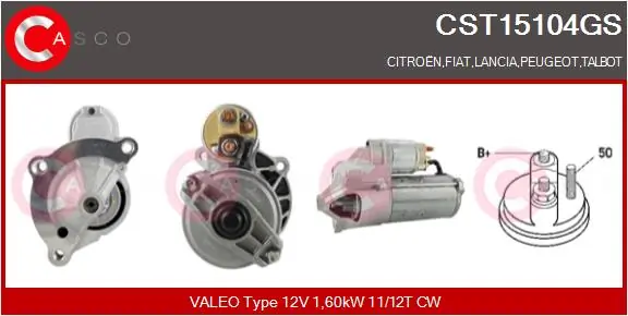 CASCO önindító - CST15104GS - TothCarparts