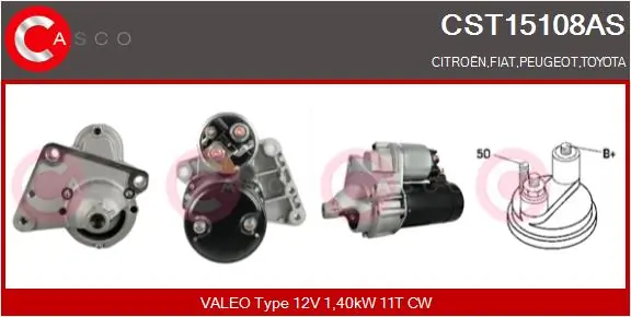 CASCO önindító - CST15108AS - TothCarparts