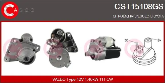 CASCO önindító - CST15108GS - TothCarparts