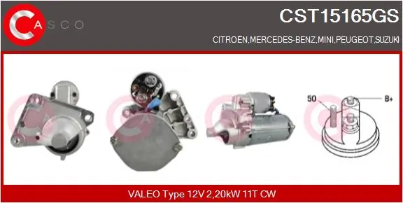 CASCO önindító - CST15165GS - TothCarparts