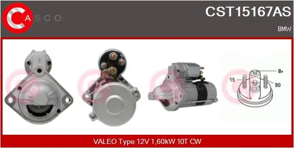CASCO önindító - CST15167AS - TothCarparts