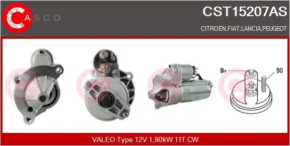 CASCO önindító - CST15207AS - TothCarparts