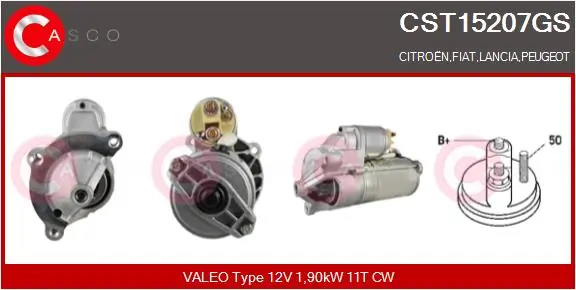 CASCO önindító - CST15207GS - TothCarparts