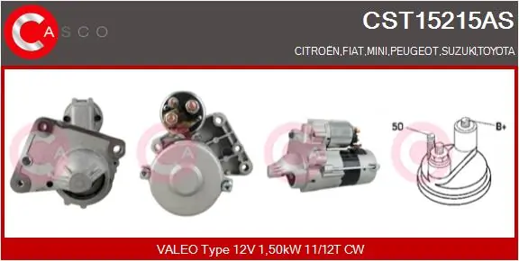 CASCO önindító - CST15215AS - TothCarparts