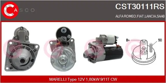 CASCO önindító - CST30111RS - TothCarparts