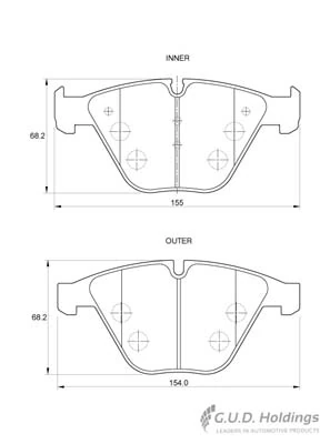 Safeline fékbetétkészlet, tárcsafék - D3545 - TothCarparts