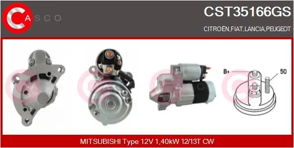 CASCO önindító - CST35166GS - TothCarparts