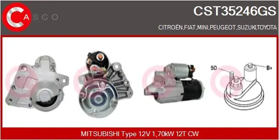 CASCO önindító - CST35246GS - TothCarparts