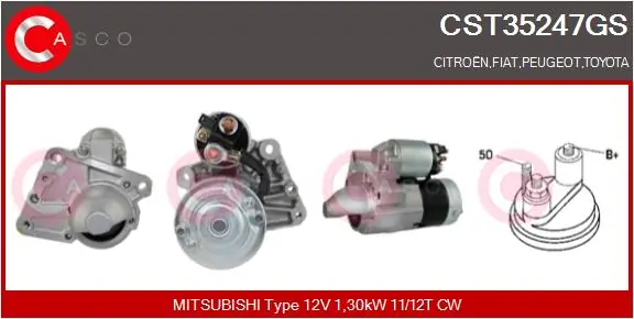 CASCO önindító - CST35247GS - TothCarparts