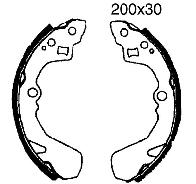 ANDEL fékpofakészlet - A1597 - TothCarparts