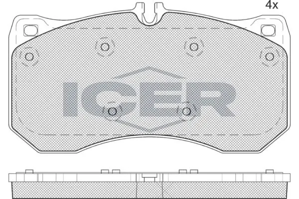 ANDEL fékbetétkészlet, tárcsafék - 182185 - TothCarparts