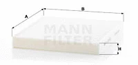 MANN-FILTER szűrő, utastér levegő - CU 26 009 - TothCarparts