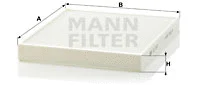 MANN-FILTER szűrő, utastér levegő - CU 2757 - TothCarparts