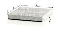 MANN-FILTER szűrő, utastér levegő - CUK 26 009 - TothCarparts