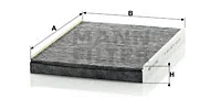 MANN-FILTER szűrő, utastér levegő - CUK 2862 - TothCarparts