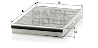 MANN-FILTER szűrő, utastér levegő - CUK 3054 - TothCarparts