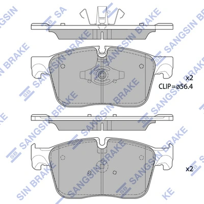 Hi-Q fékbetétkészlet, tárcsafék - SP1862(SD) - TothCarparts