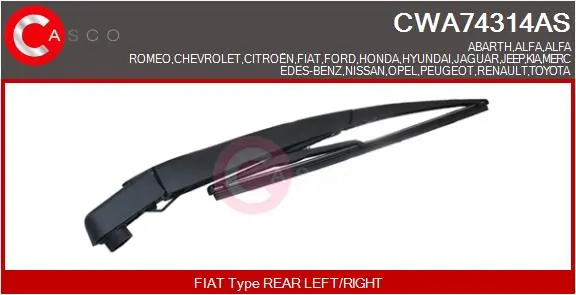 CASCO törlőkar, ablaktörlő - CWA74314AS - TothCarparts