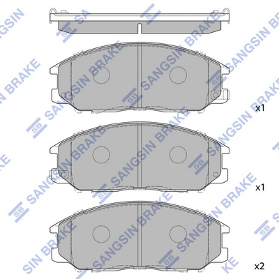 Hi-Q fékbetétkészlet, tárcsafék - SP1190(SD) - TothCarparts