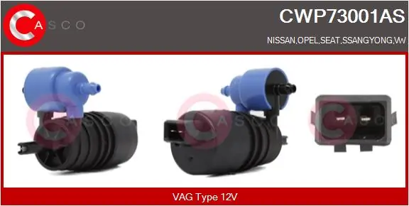 CASCO mosóvízszivattyú, szélvédőmosó - CWP73001AS - TothCarparts