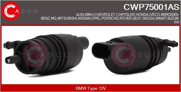 CASCO mosóvízszivattyú, szélvédőmosó - CWP75001AS - TothCarparts