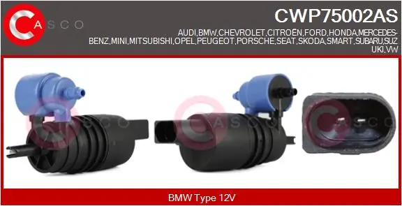 CASCO mosóvízszivattyú, szélvédőmosó - CWP75002AS - TothCarparts