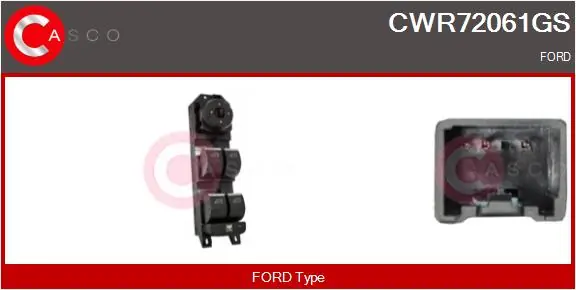 CASCO kapcsoló, ablakemelő - CWR72061GS - TothCarparts