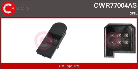 CASCO kapcsoló, ablakemelő - CWR77004AS - TothCarparts